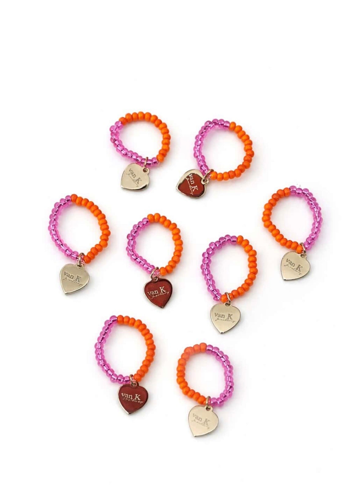 Herzli Ring Orange/Pink