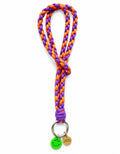 Purple/Orange Paracord Keychain